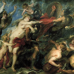 reproductie Consequences of war van Peter Paul Rubens